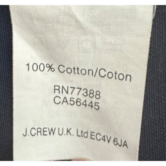 J‎ Crew Relaxed Boyfriend Field Jacket  XS Navy Blue Gold Buttons Downtown Cargo - Picture 9 of 14